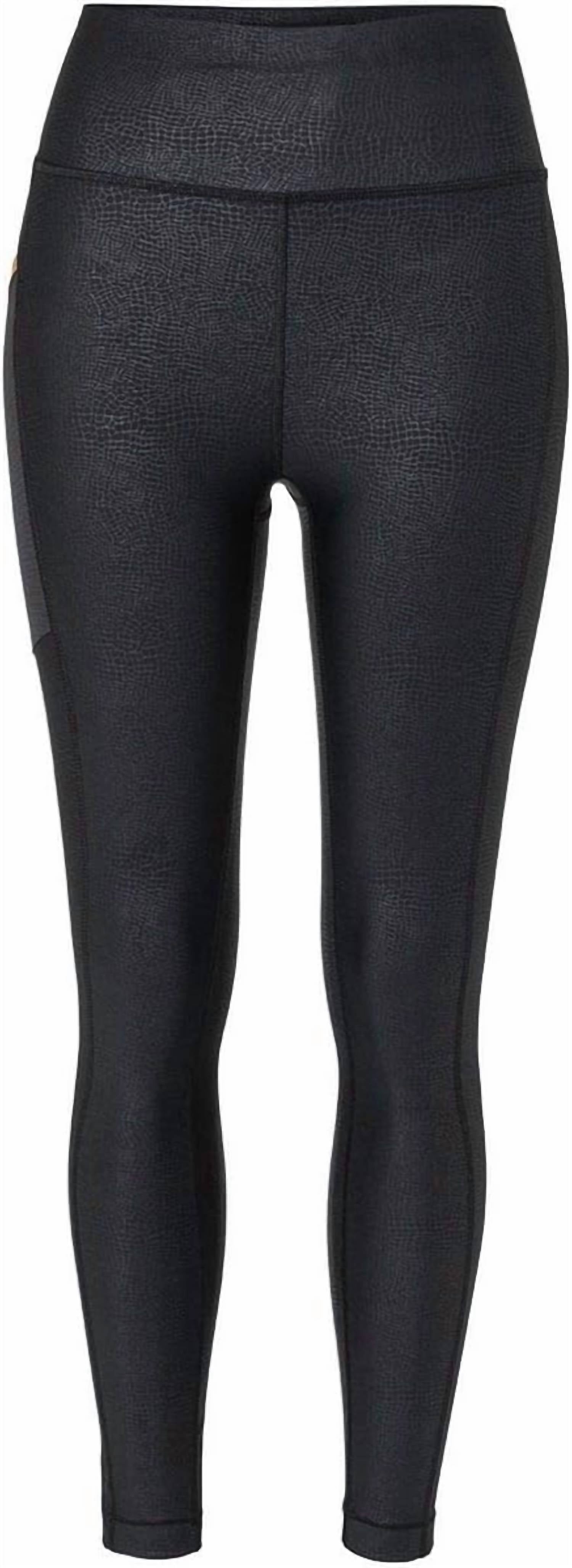 LOLE Women's Burst Leggings in black basilisk - women's pants - detail view