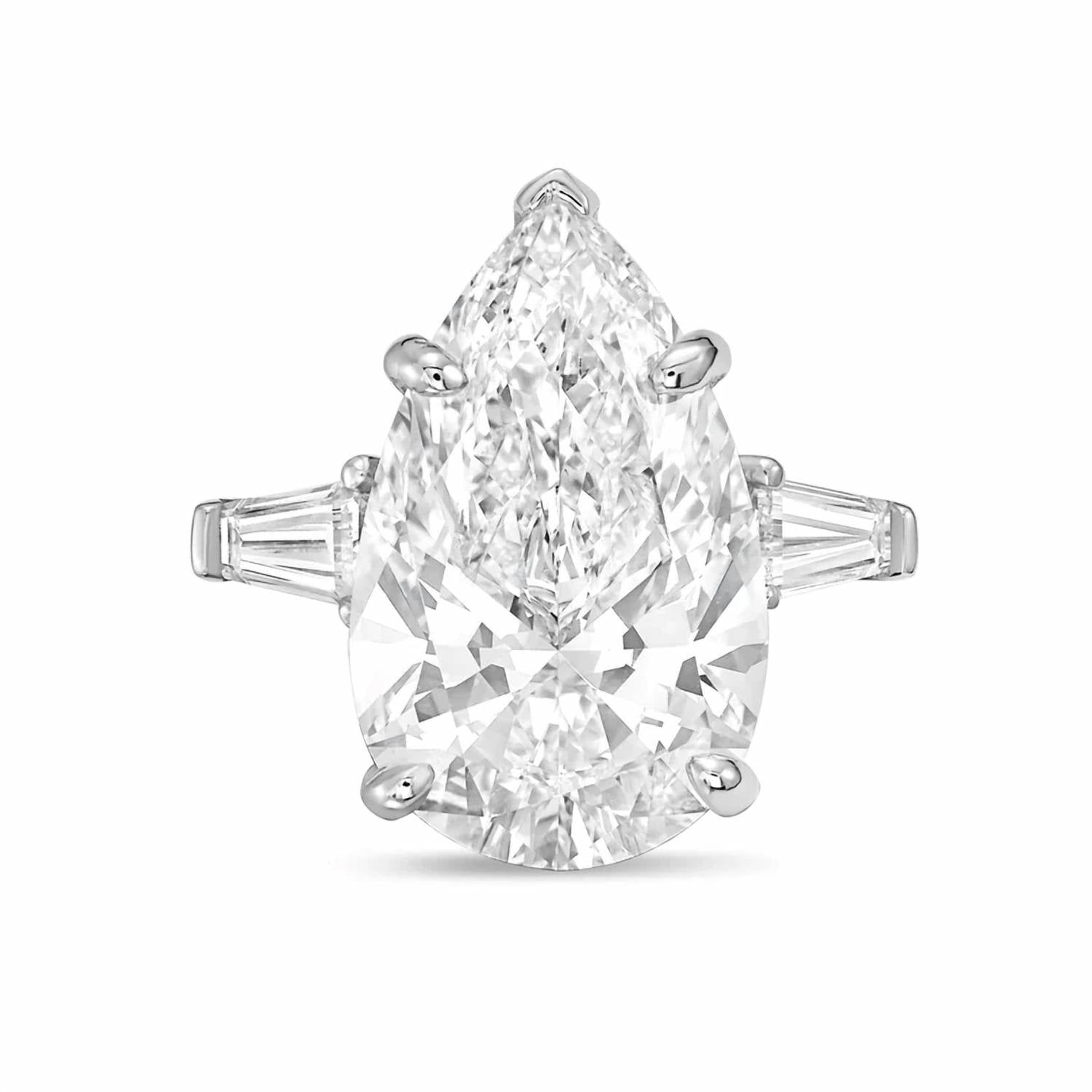 Diana M Jewels - Women's Pear Lab-Grown Diamond Ring (15.00 Ct) - Grand
