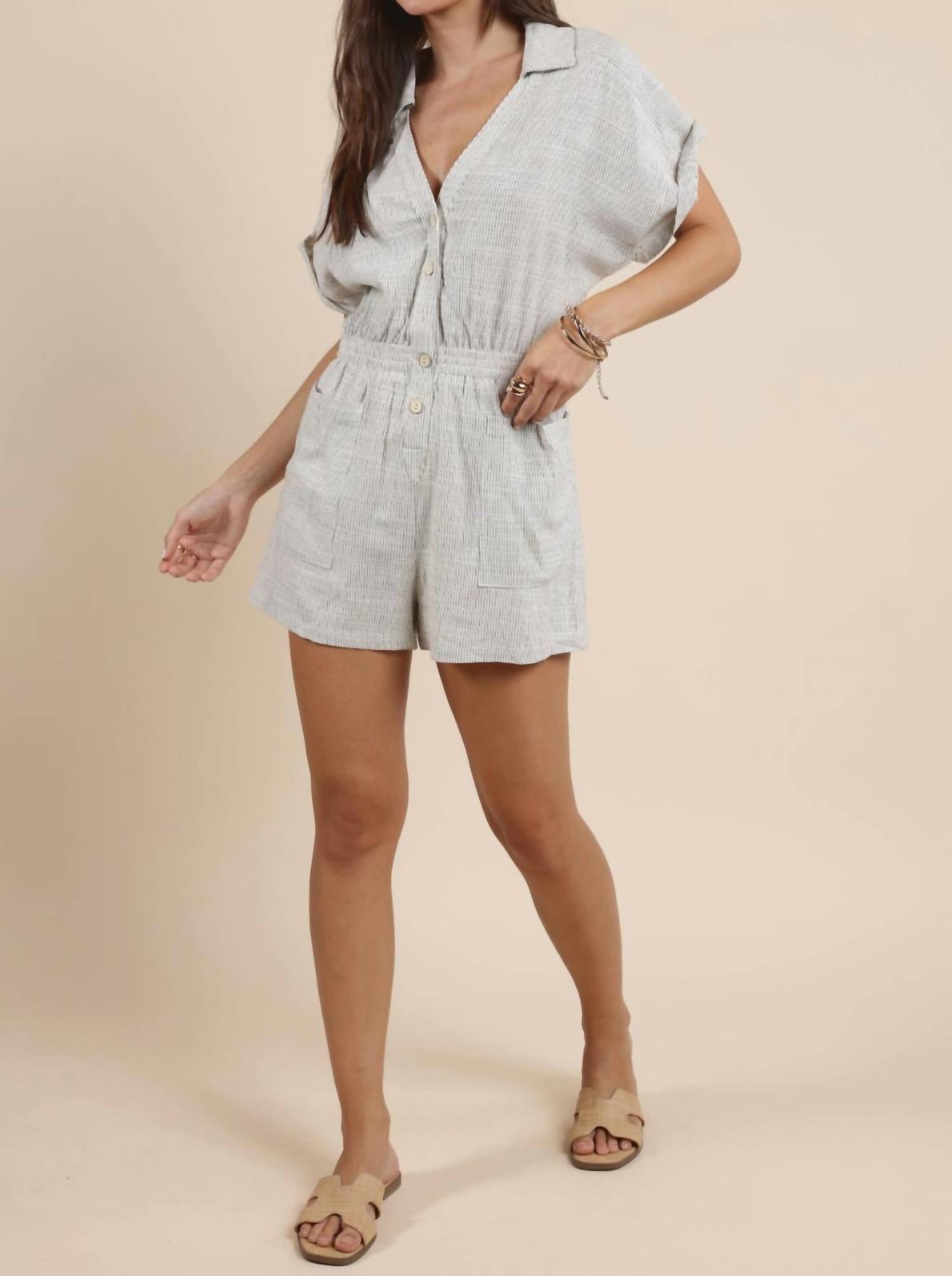 Sadie & Sage - Mojave Button Romper