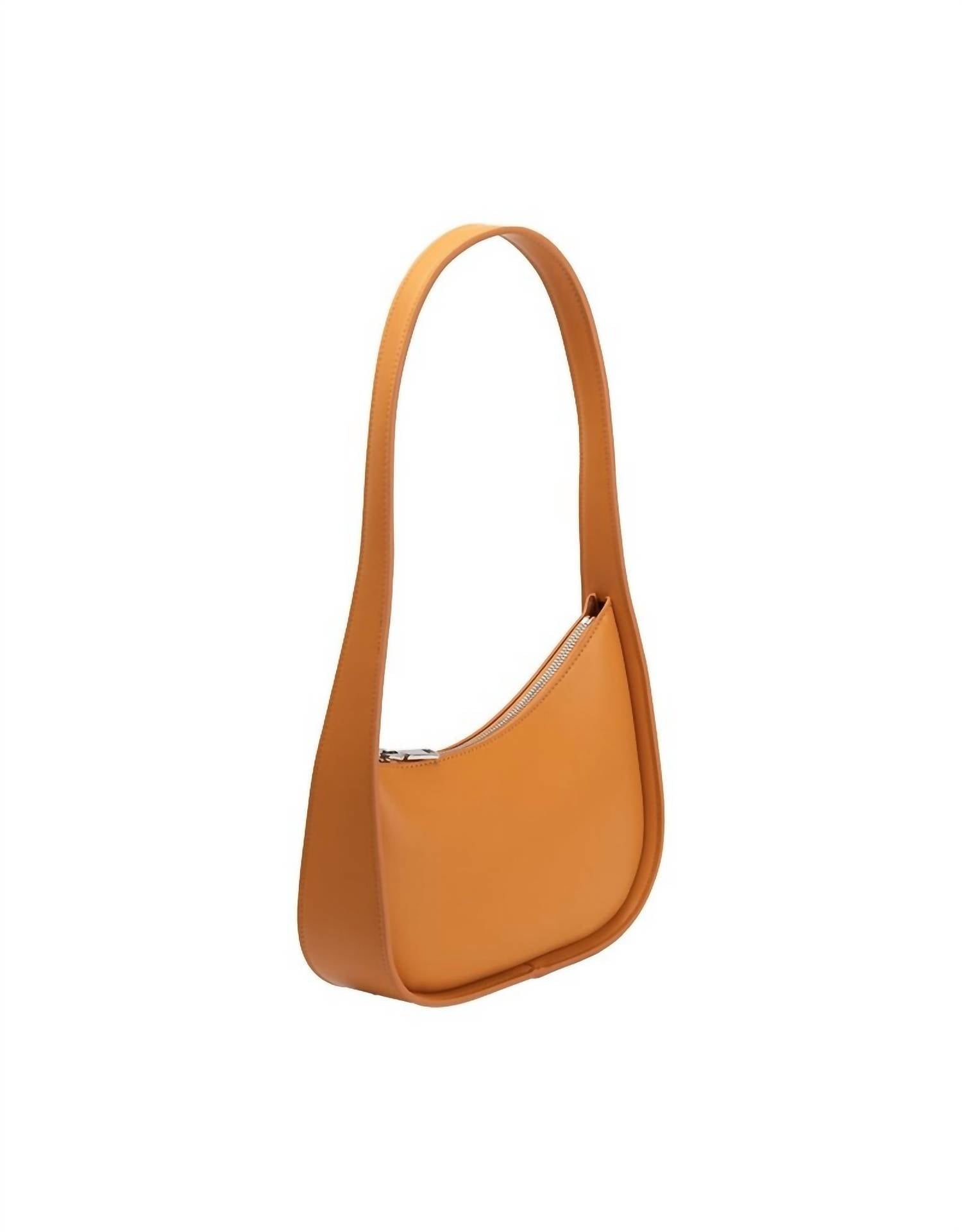 Melie Bianco Women's Willow Recycled Vegan Shoulder Bag in orange - women's bag - alternate view