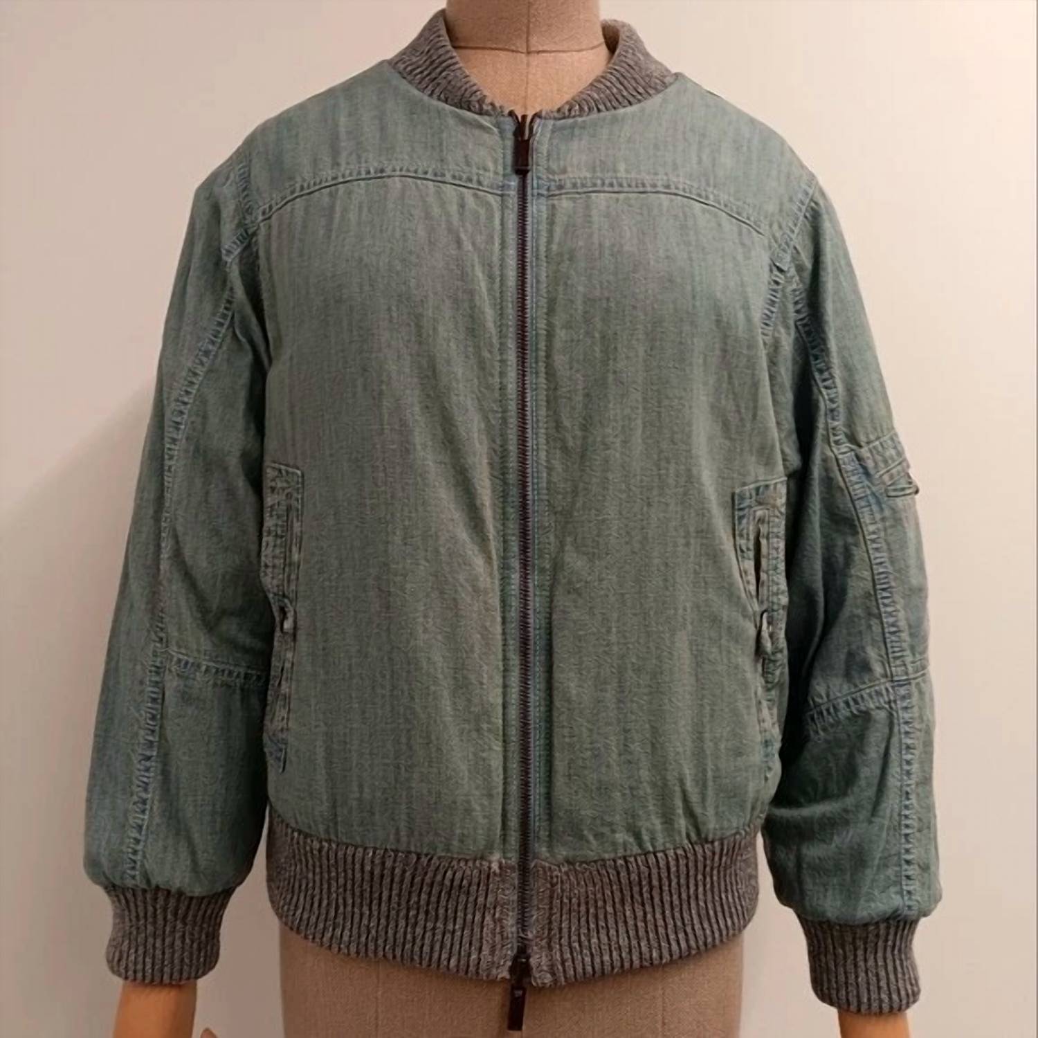 Lafayette 148 - Women's Yarn & Organic Chambray Reversible Bomber Jacket