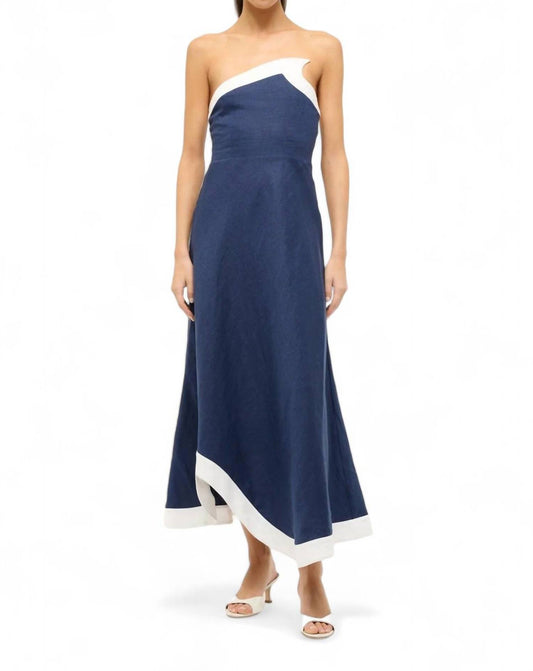 Staud - SIRANI STRAPLESS MIDI DRESS