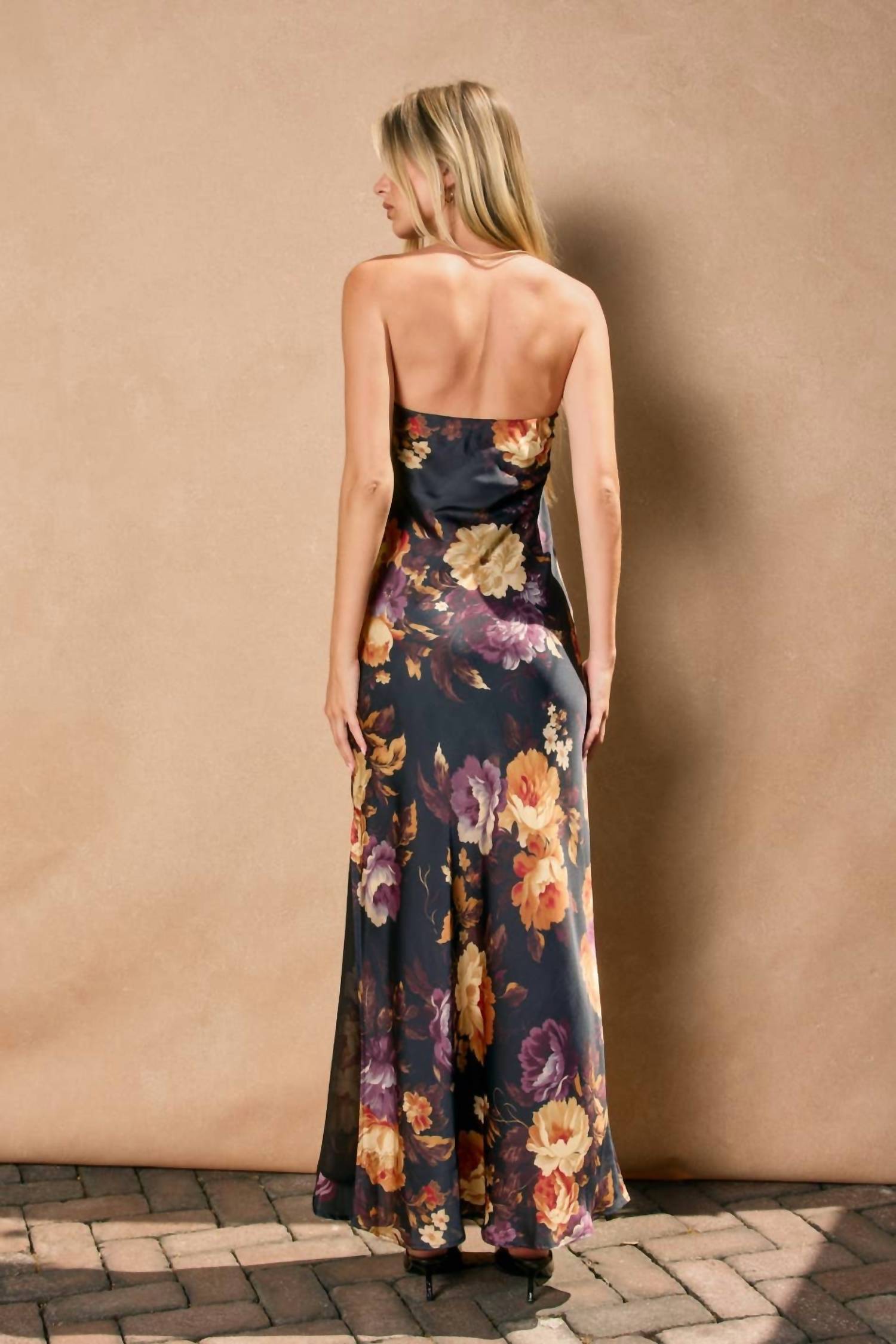 Dress Forum - Hidden Haven Strapless Bias Cut Maxi Dress