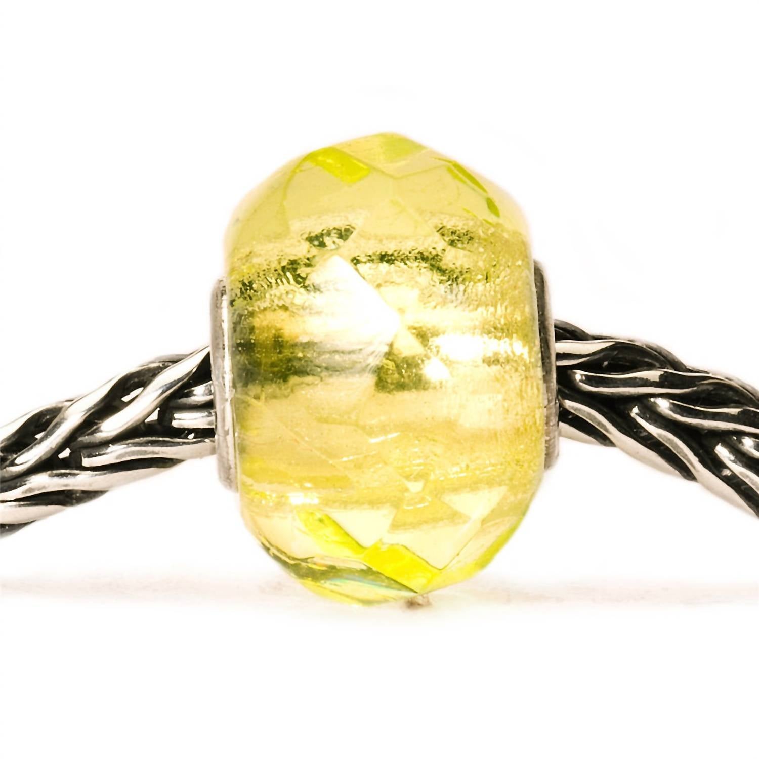 Trollbeads Women's Prism Glass Bead Charm in yellow - women's accessory - detail view
