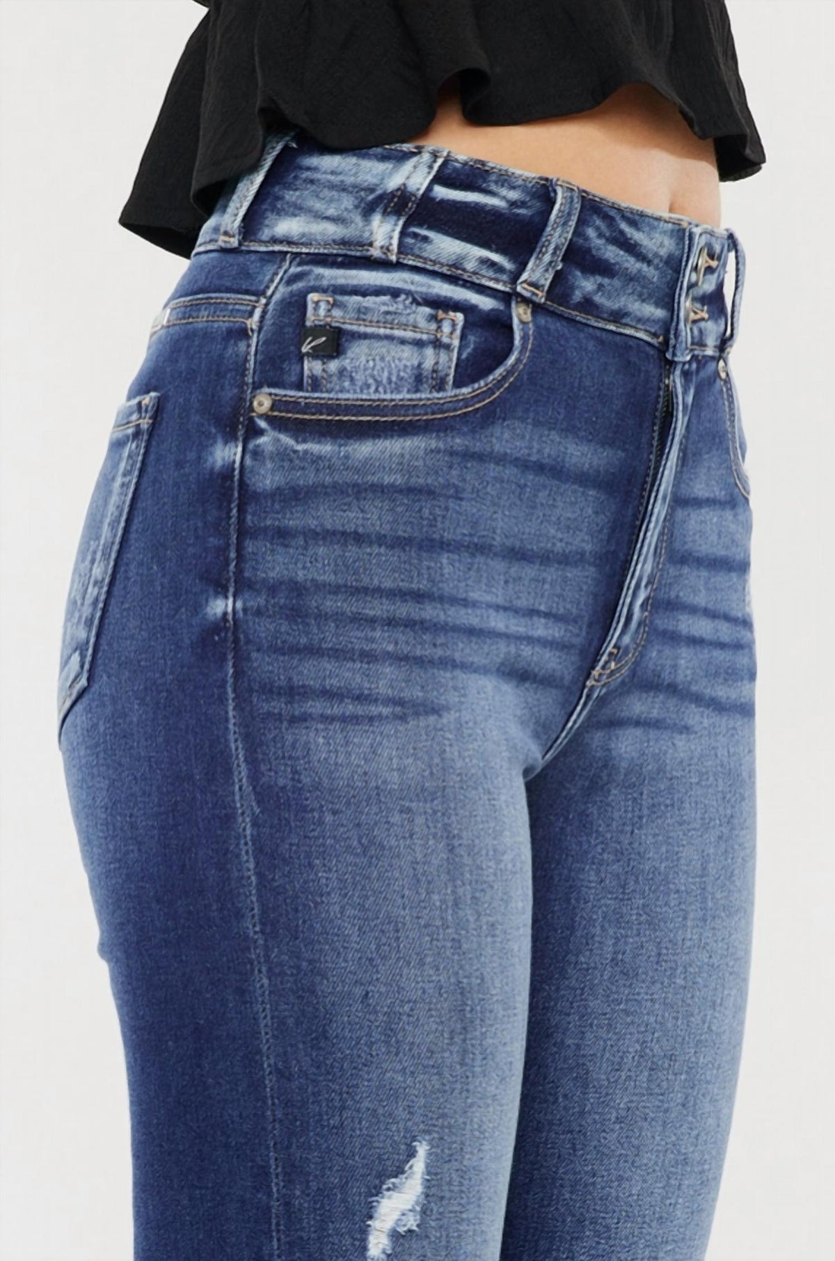 Kancan - High Rise Skinny Straight Jeans