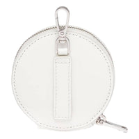 Prada - Women's Triangle Plaque Smooth Leather Round Mini Pouch