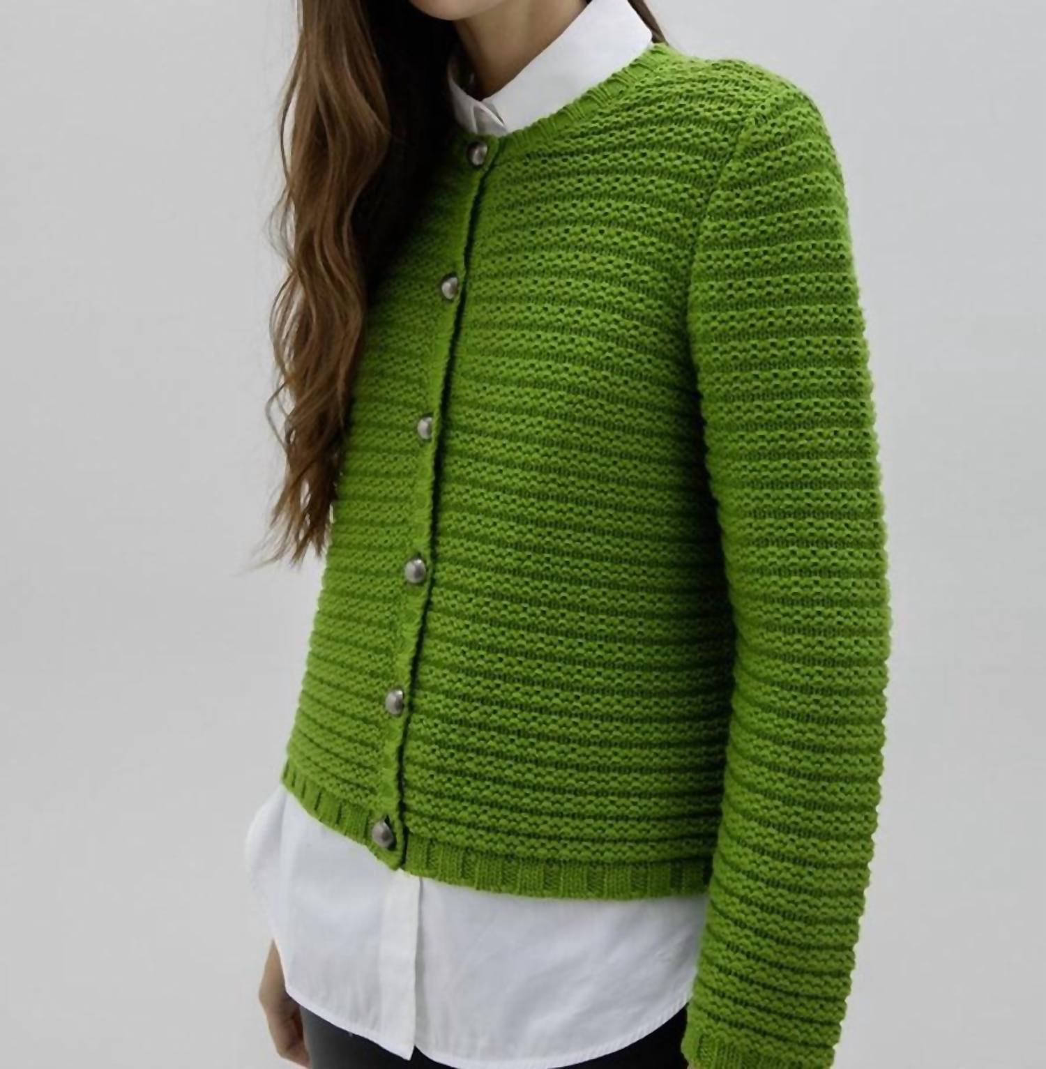 Marble - Textured Long Sleeves Cardigan
