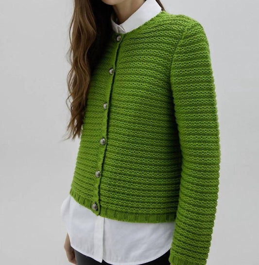 Marble - Textured Long Sleeves Cardigan