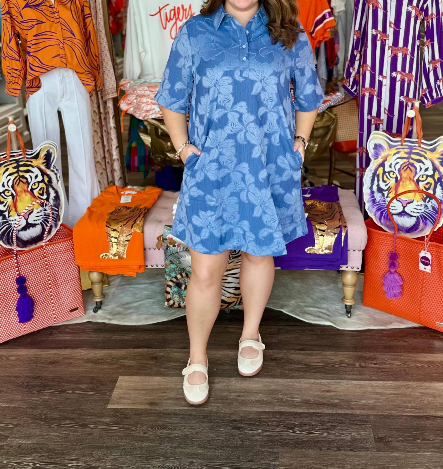 Joy Joy - Collar Swing Dress