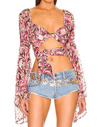 Dundas X Revolve - Fleetwood Blouse Silk Top