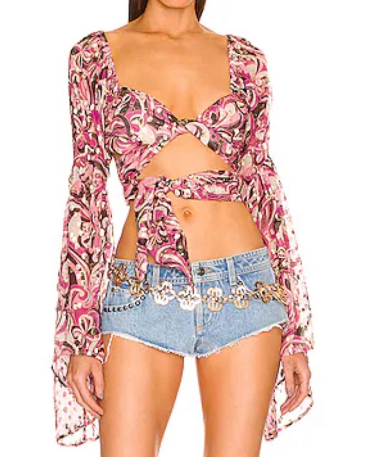 Dundas X Revolve - Fleetwood Blouse Silk Top