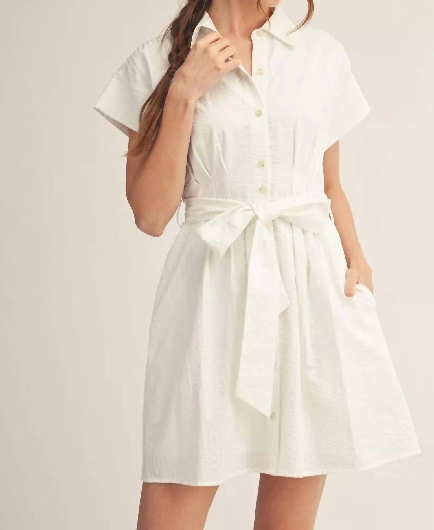 Jodifl - Winter Button Down Mini Dress