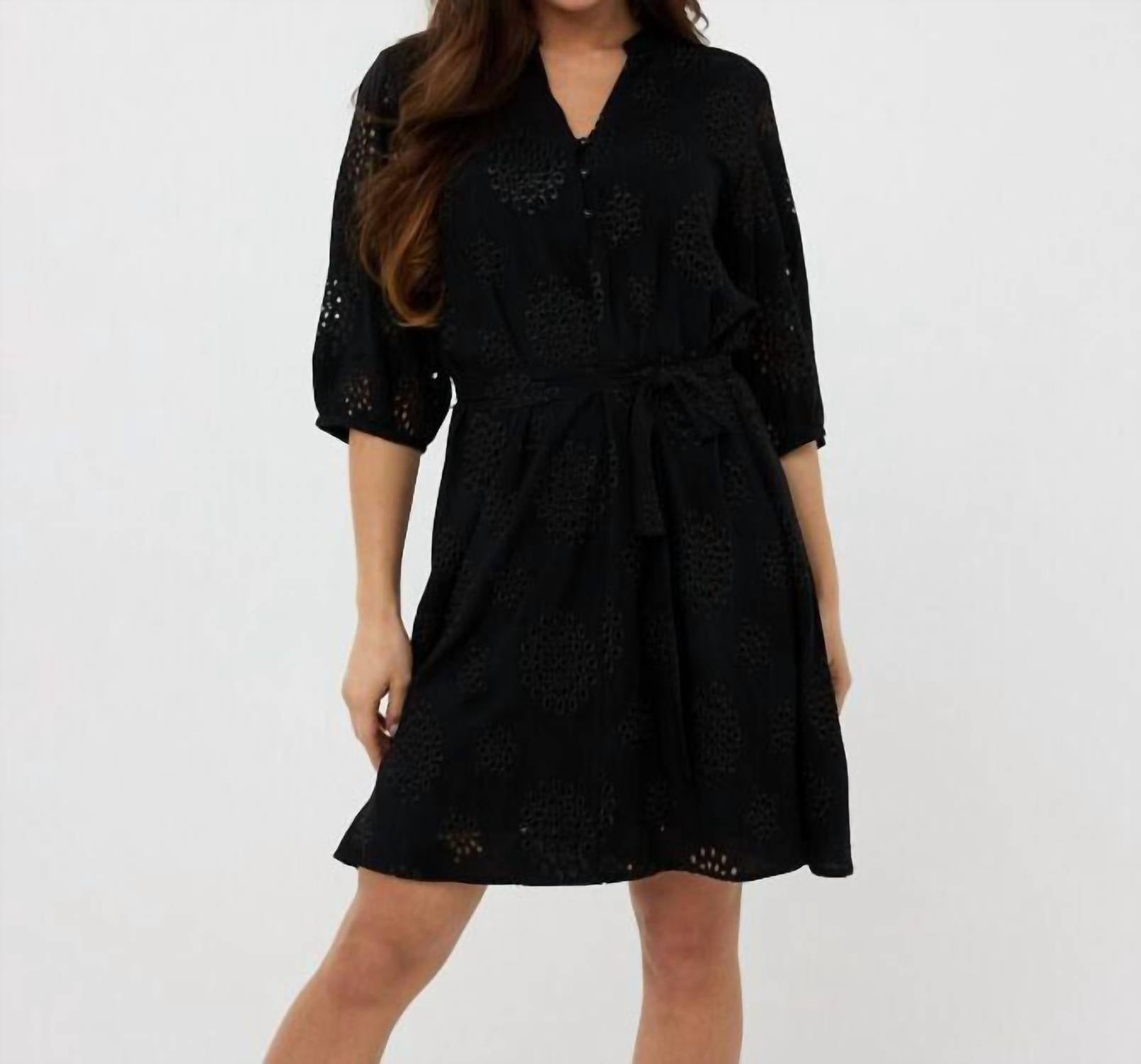 Esqualo - Allover Embroidery Dress