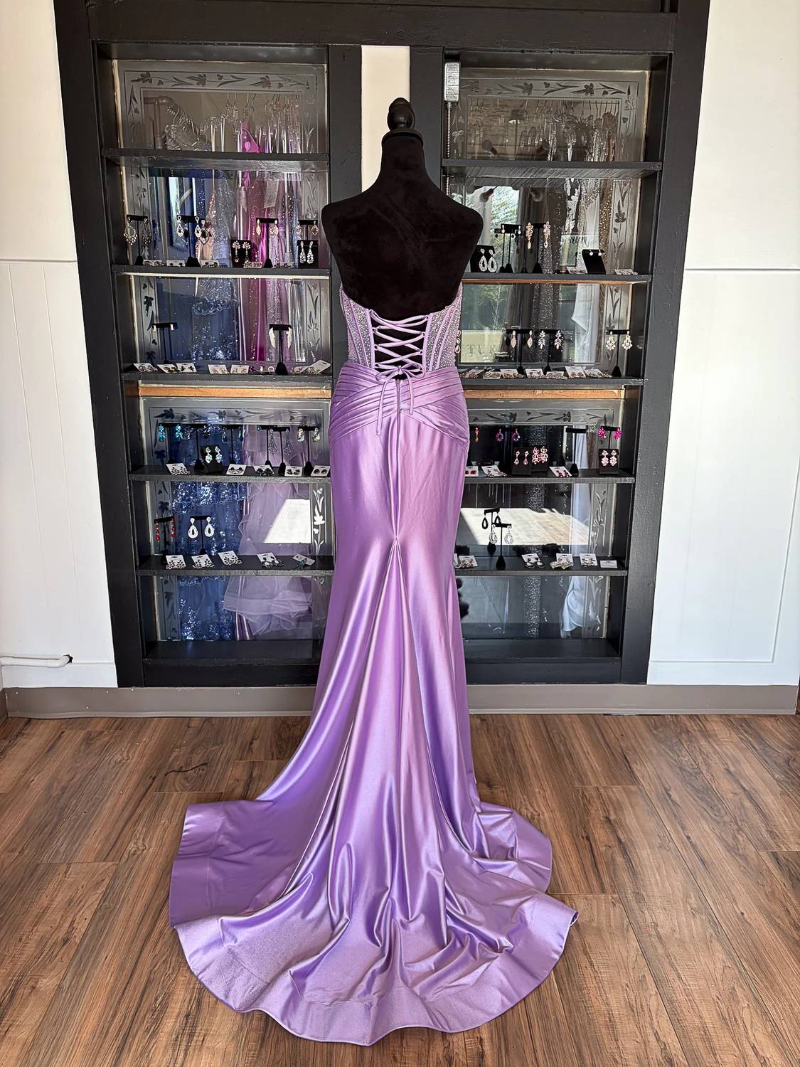 Sherri Hill - Women's Strapless Mermaid Tie Dress