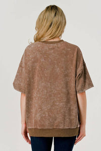 Pixi + Ivy - Oversized Short Sleeves Top