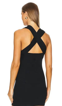 Lna - X Back Ribbed Top