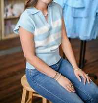 Elan - The Courtside Collared Sweater