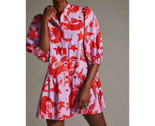 Farm Rio - Lobster Sky Mini Dress