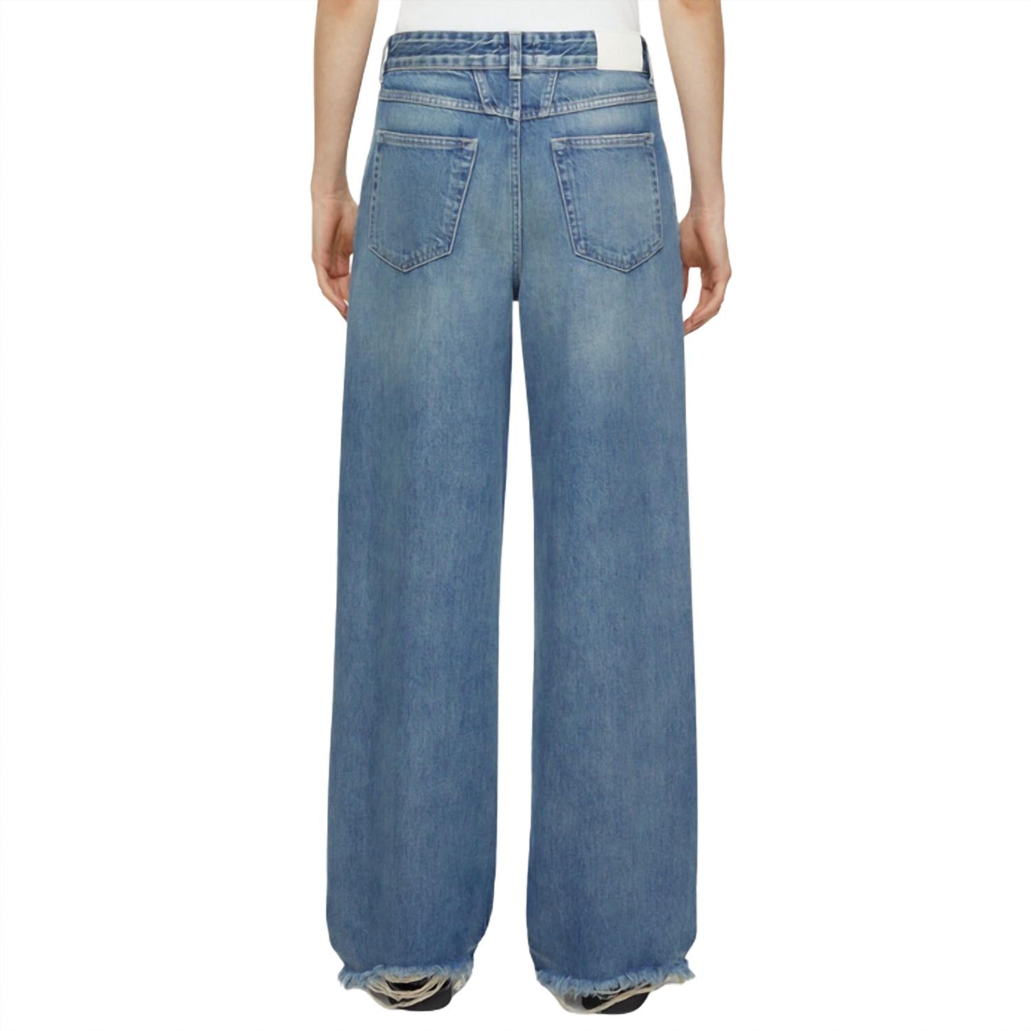 CLOSED Women's Nikka Straight Leg Jean in dark blue - women's jeans - detail view