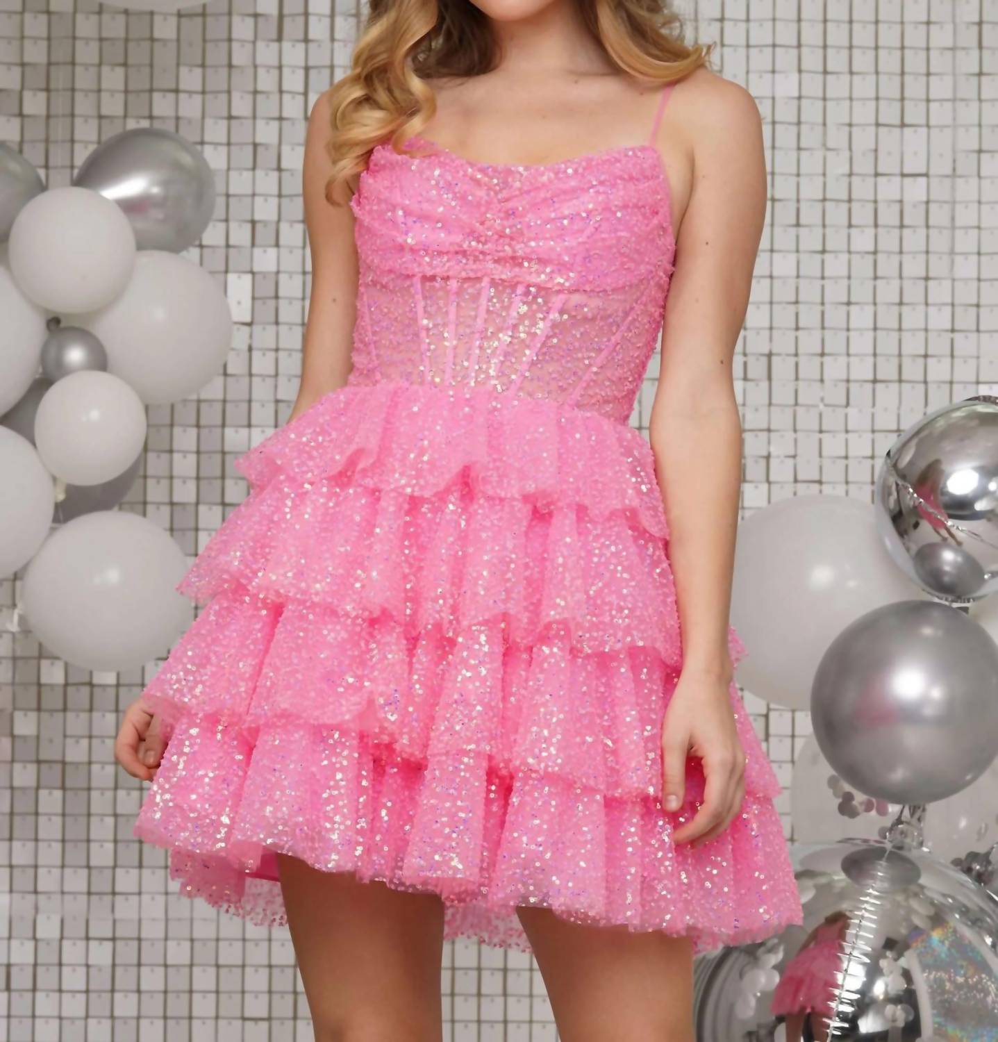 Colors Dress - Sleeveless Cocktail Mini Dress