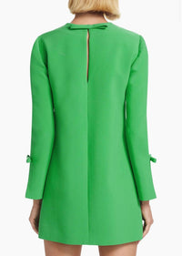 SACHIN & BABI Lily Long-sleeve Shift Dress in parrot green - women's dress - detail view