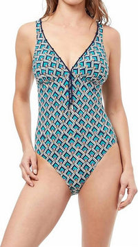 Profile By Gottex - Women's Masquerade V Neck One Piece