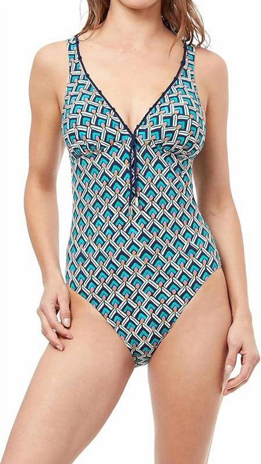 Profile By Gottex - Women's Masquerade V Neck One Piece