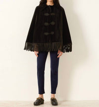 Alix Of Bohemia - Kensington Onyx Fringe Cape
