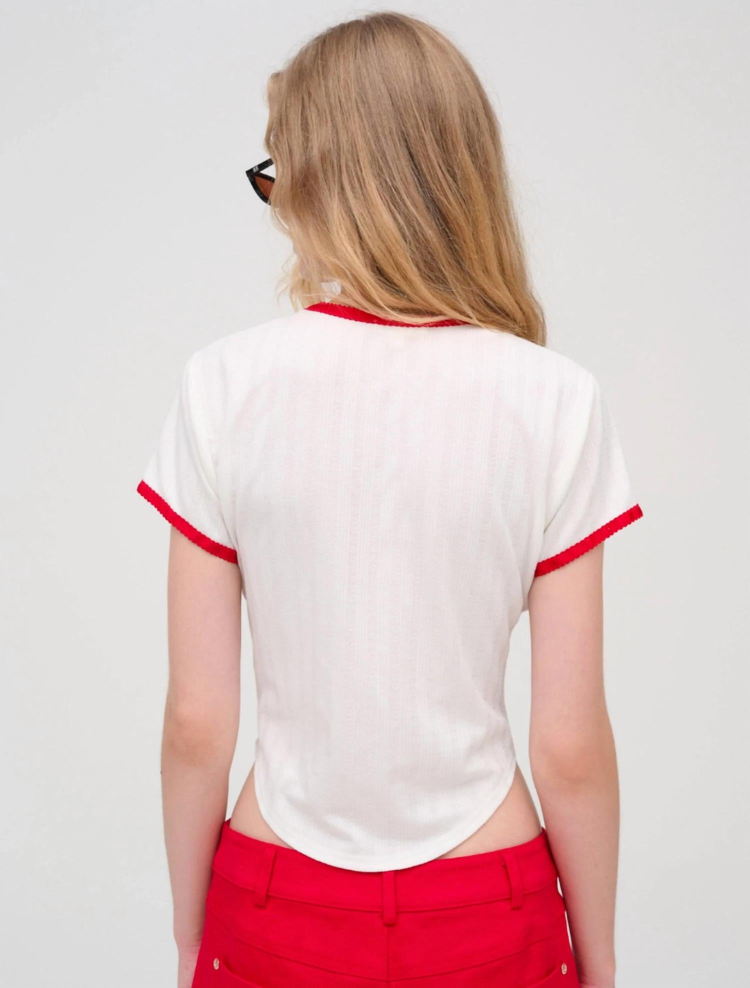 For Love & Lemons - I Love You Heart Baby Tee