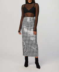 RAELYN MESH TURTLENECK