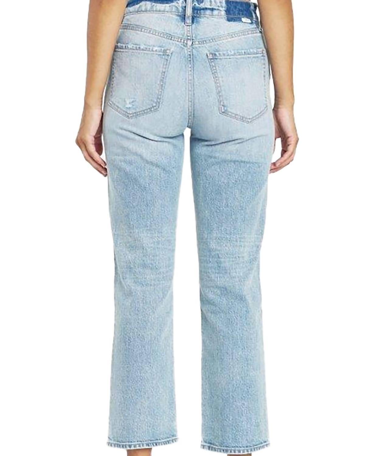 Daze - Straight Up High Rise Straight Jeans