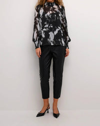 Kaffe - Kalifa Chiffon Mock Neck Blouse