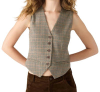 Steve Madden - Plaid Barrett V-neck Top