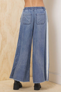 Vintage Havana - Everly Tencel Wide Leg Pant With Contrast