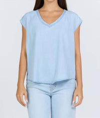 Dear John Denim - Yanis V Neck Cap Sleeves Top