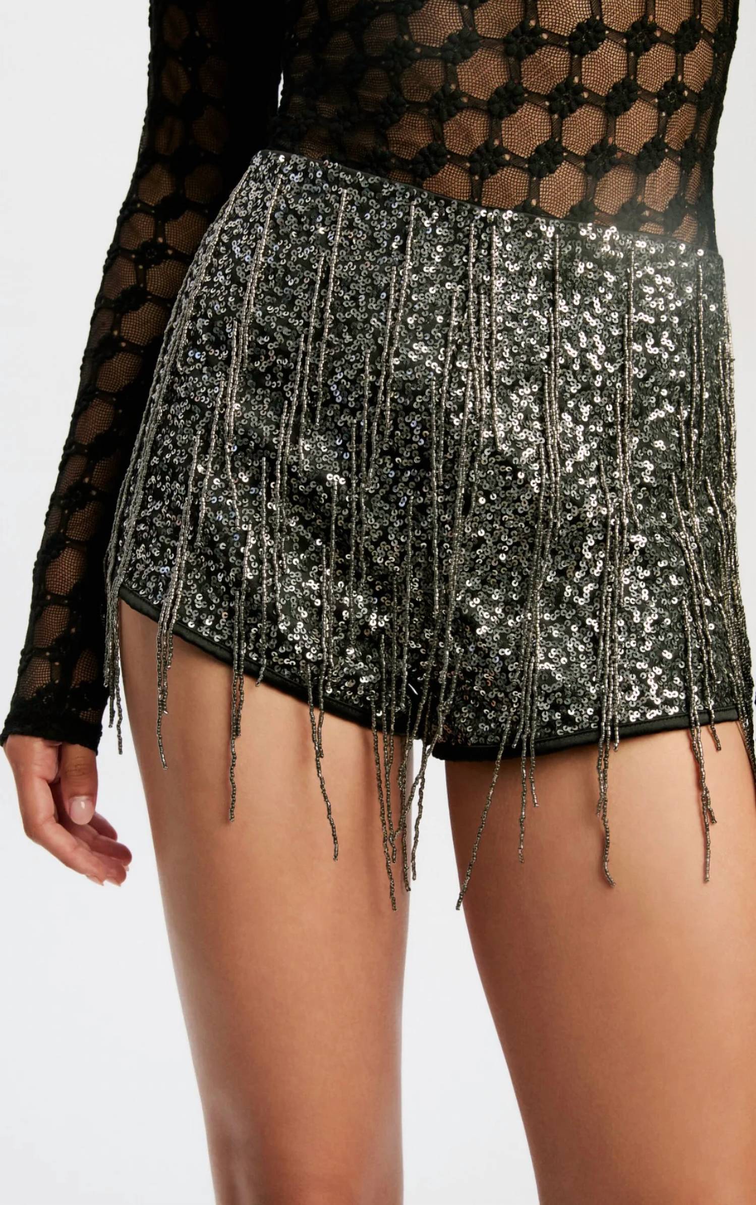 Bardot - Wrenley Fringe Mini Shorts