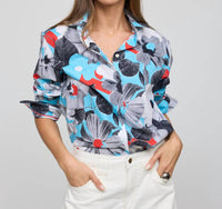 Hinson Wu - Halsey Long Sleeve Pop Art Flower Shirt