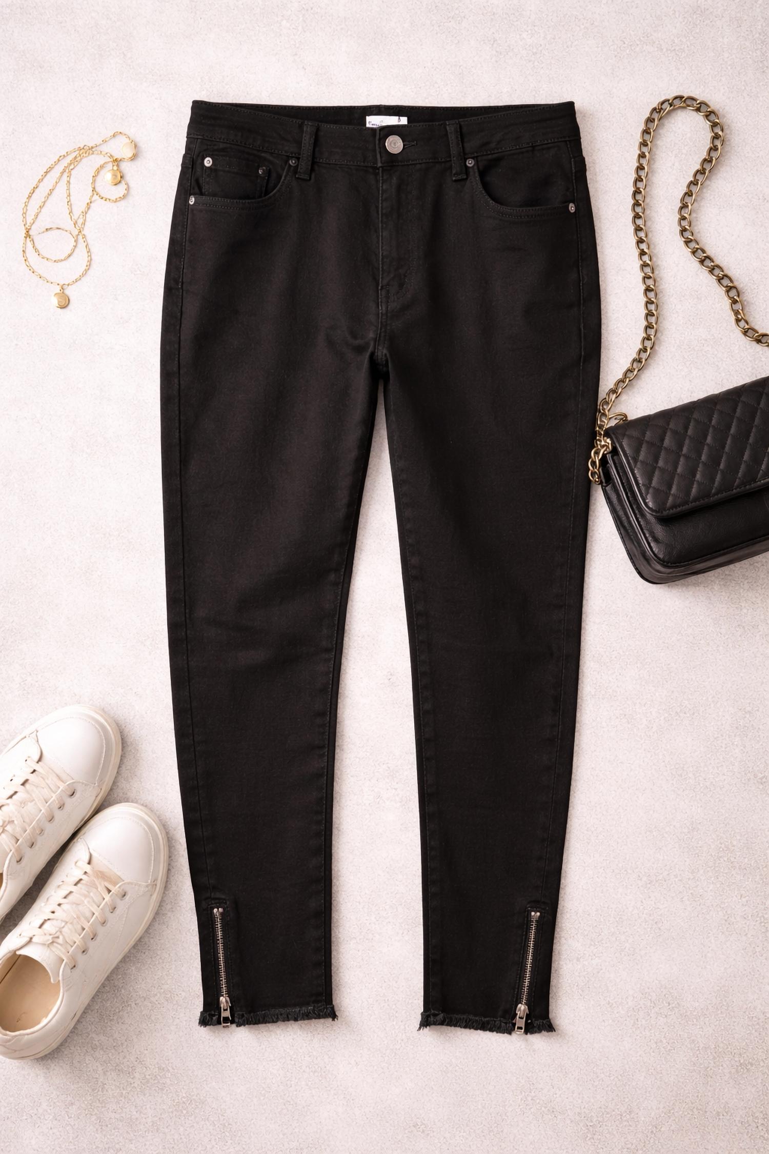 Kancan - Women's Frayed Skinny Jeans