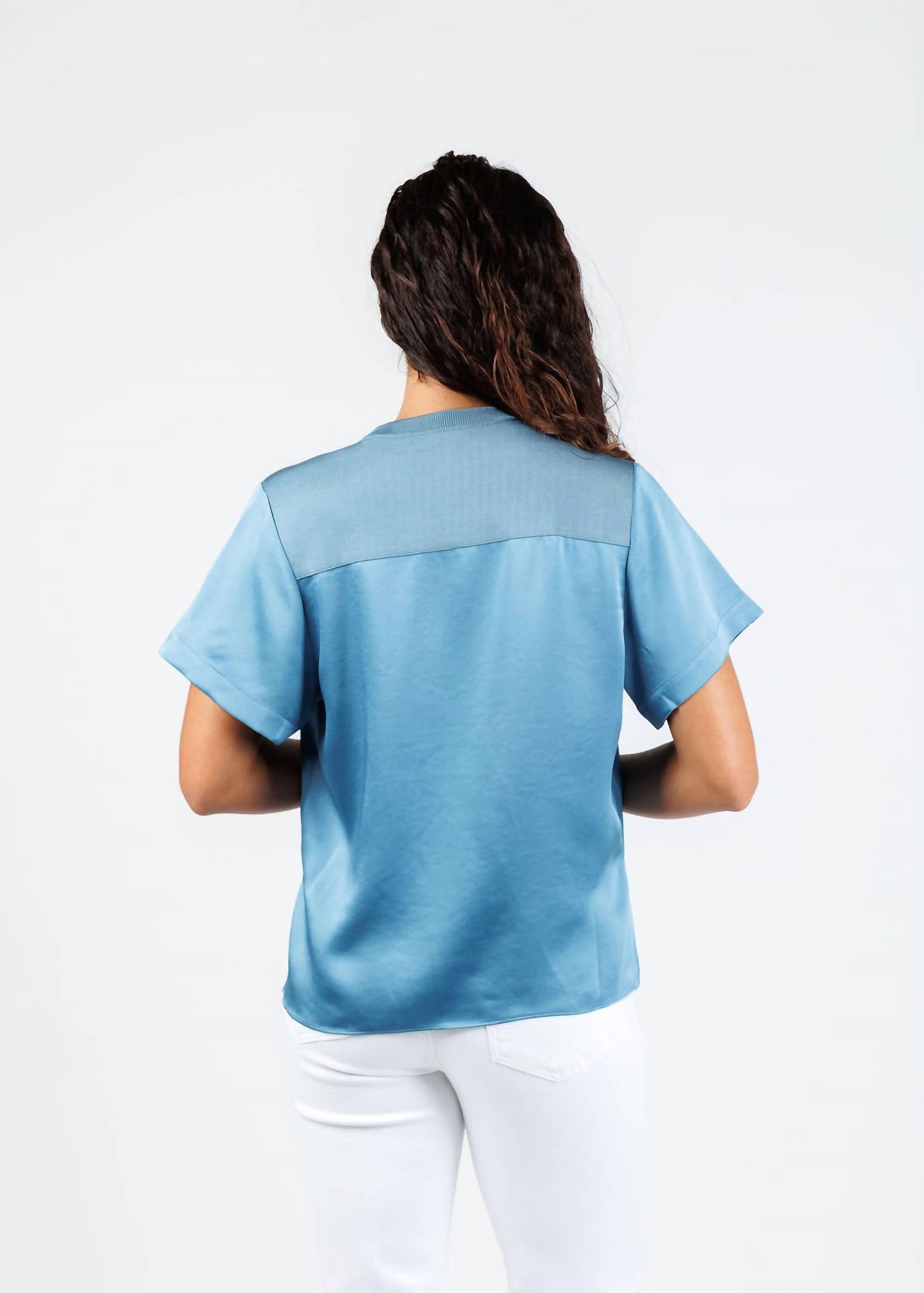 Simkhai - Addy Short Sleeve Knit Back T Shirt