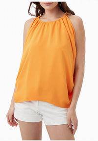 Trina Turk Amos Top in clementine - women's blouse