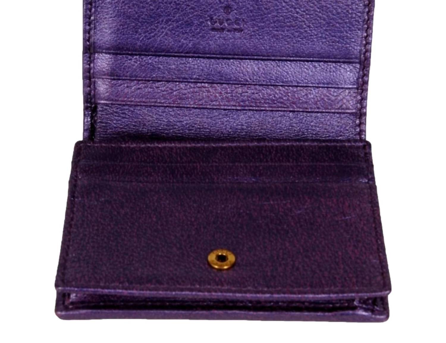 Gucci - Women's Zumi Nappa Trapunata Quilted Card Case Wallet