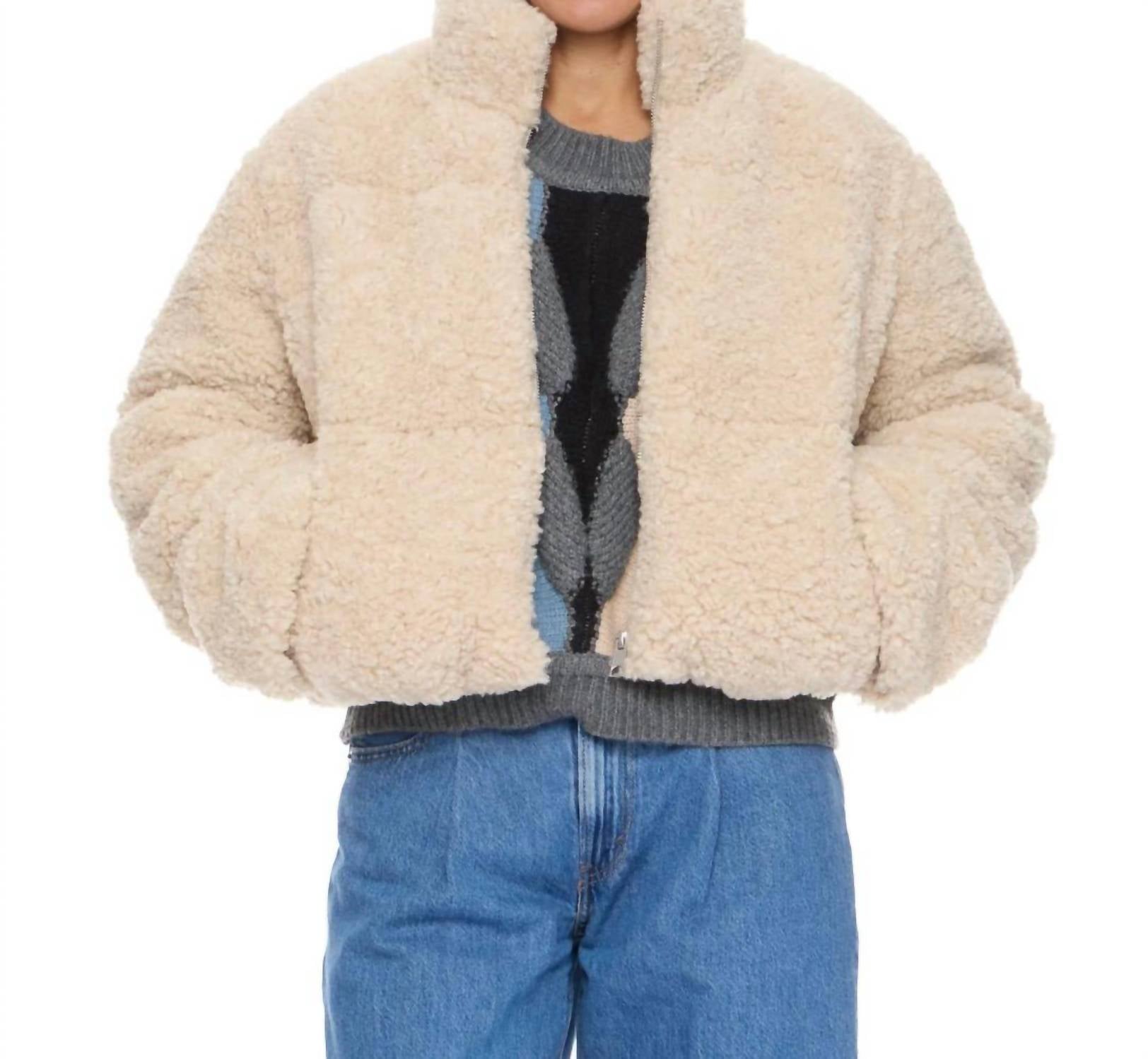 VERO MODA Louisa Short Jacket in oatmeal - women's jacket