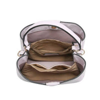 Jen & Co. - Women's Cow Print Magnetic Closure Zip Satchel