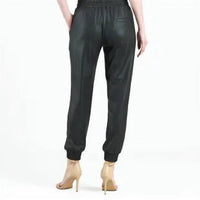 Clara Sunwoo - liquid leather jogger pants