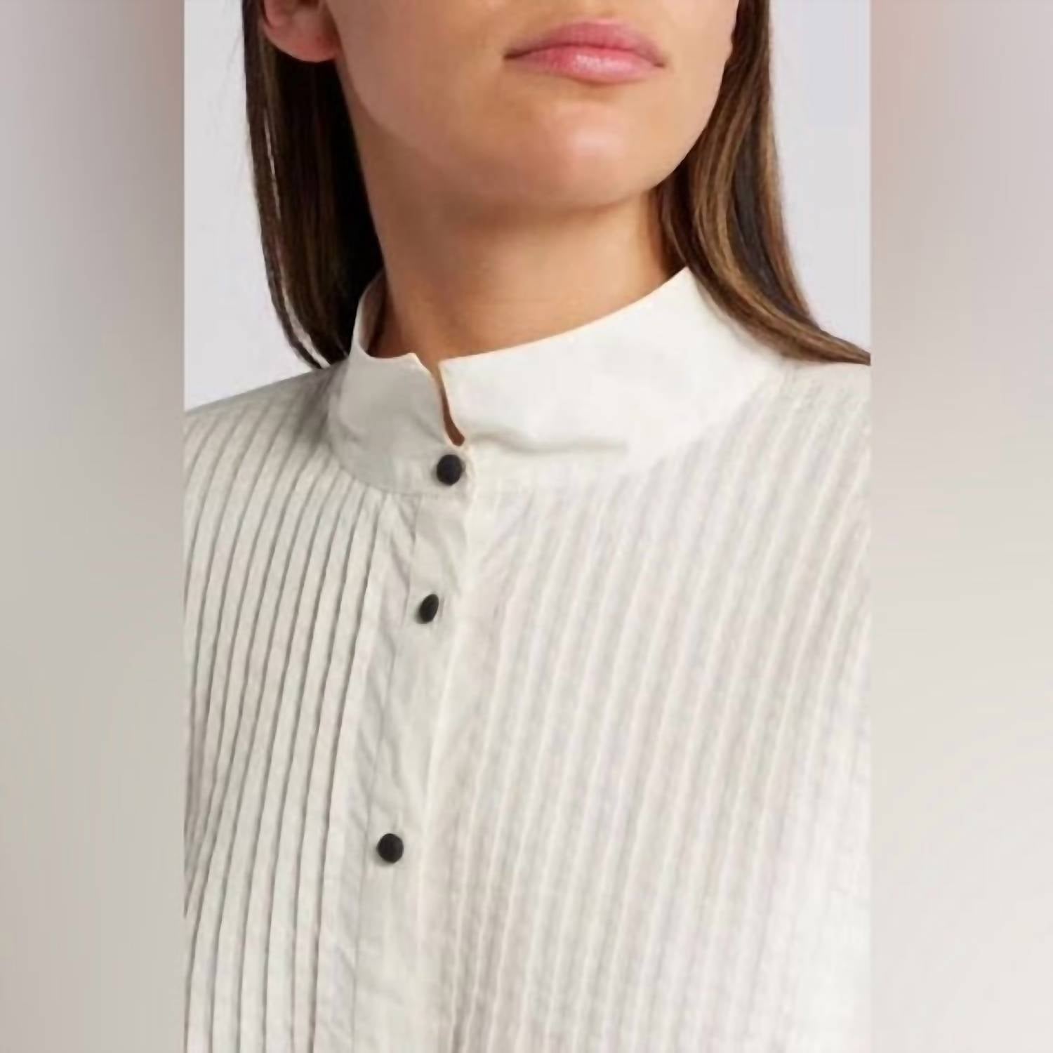 The Great. - Pleated Tux Top