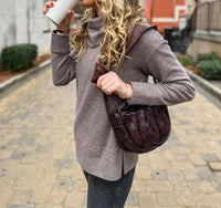 Never Mind - Women's Leather Handbag