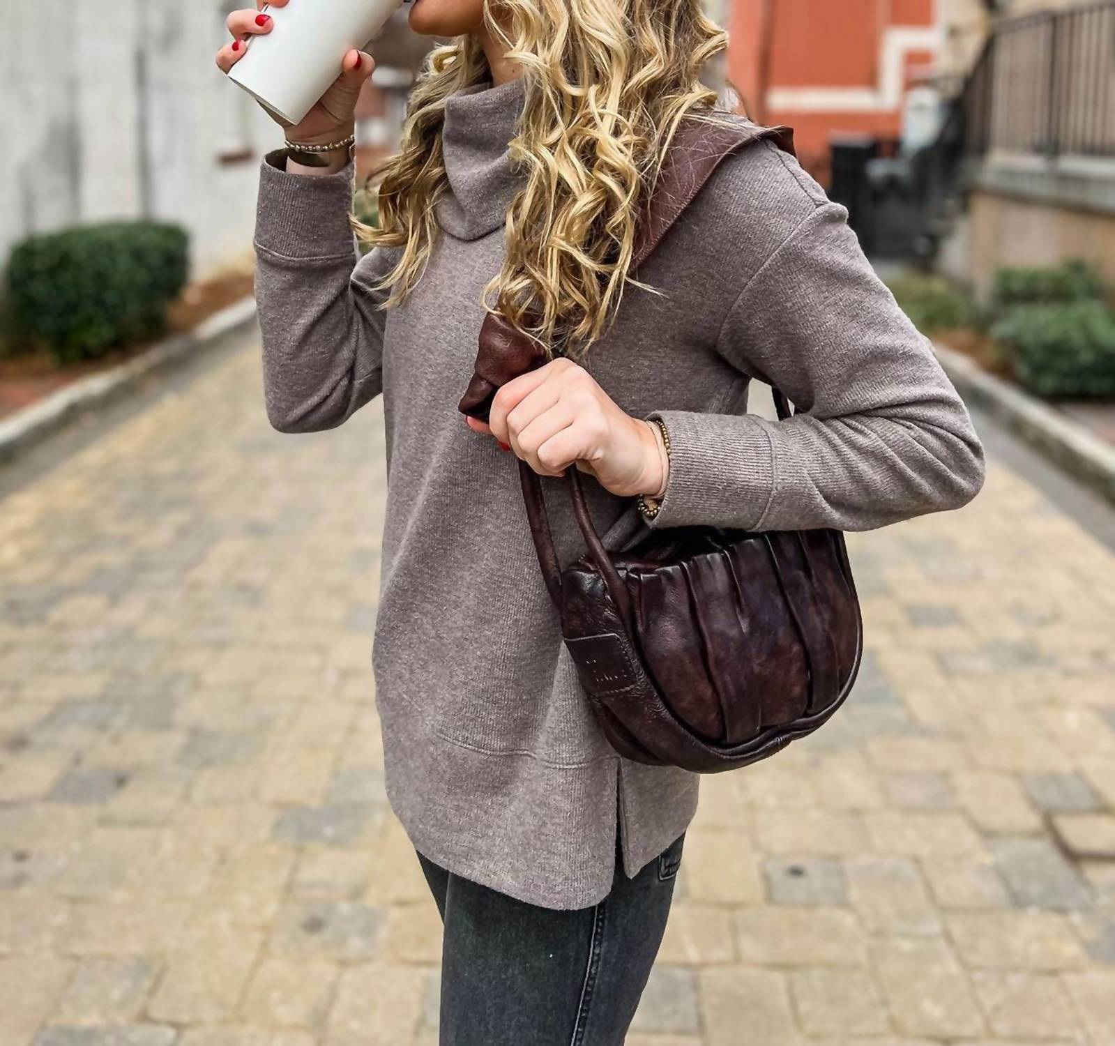 Never Mind - Women's Leather Handbag
