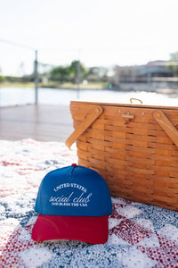 Rubymoon - Unisex United States Social Club Embroidered Hat