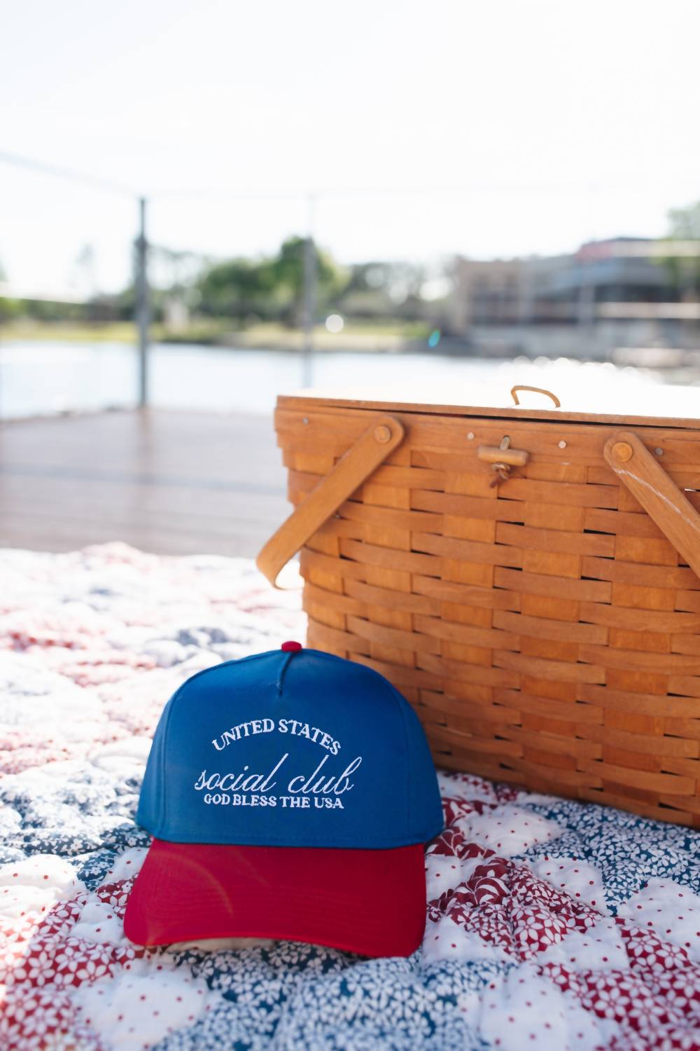 Rubymoon - Unisex United States Social Club Embroidered Hat