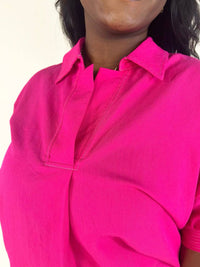 Entro - Sutton Split Neck Blouse